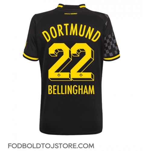 Borussia Dortmund Jude Bellingham #22 Udebanetrøje Dame 2022-23 Kortærmet